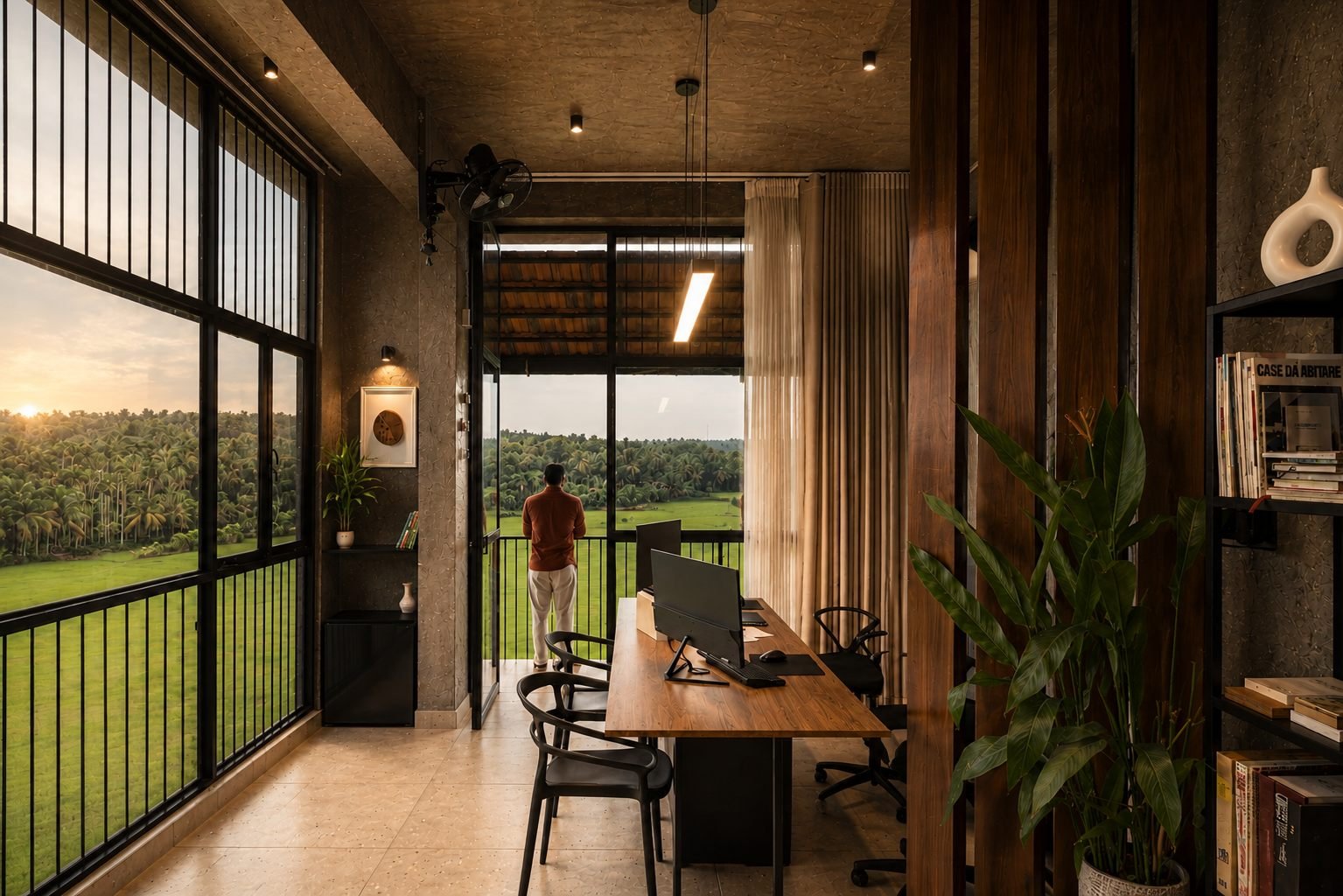 Landscaped courtyard of a DIZA residence